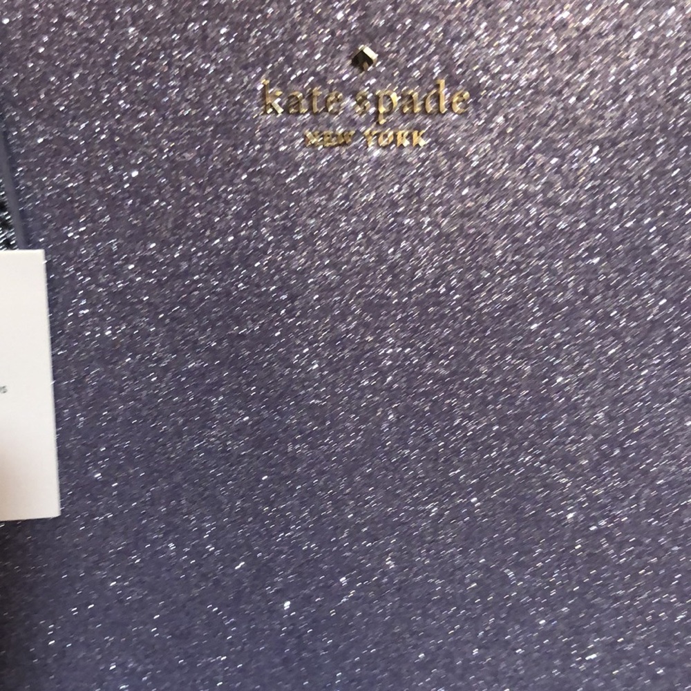 🎊🎉HOST PICK🎉🎊 NWT Stunning Glittery Kate Spade ♠️ Lilac Frost Purse 👛 - Picture 14 of 17